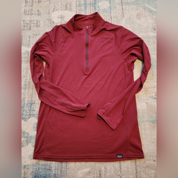 Men's Patagonia Lightweight Capilene Baselayer. Size M. Maroon. LIKE NEW. - Picture 1 of 7
